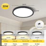 Ultra Thin LED Ceiling Light 3 Colors Ceiling Lamp Dial Control 220V Living Room Bedroom Panel 14