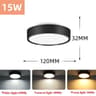 3 Color LED Ceiling Light Surface Mounted Ultra Thin Downlight Panel Lamp 7
