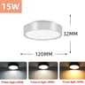 3 Color LED Ceiling Light Surface Mounted Ultra Thin Downlight Panel Lamp 10