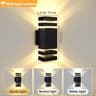 IP66 Waterproof Outdoor Wall Light Exterior Wall Lamp E27 Replaceable Bulb Garden Light 7