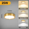 Wood Grain Gold LED Downlight 3 Colors Ceiling Light Spot Lamp Ultra Thin Panel Living Room 9