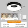 3 Color LED Ceiling Light Remote Dimmable Modern Lamp Living Room Bedroom 13