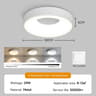 3 Color LED Ceiling Light Remote Dimmable Modern Lamp Living Room Bedroom 6