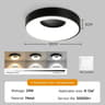 3 Color LED Ceiling Light Remote Dimmable Modern Lamp Living Room Bedroom 12