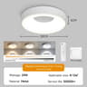 3 Color LED Ceiling Light Remote Dimmable Modern Lamp Living Room Bedroom 9