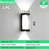LED Wall Light IP65 Waterproof 12W Wall Lamp Decorative Light Garden Gate Living Room 12