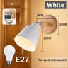 LED Wall Light E27 Replaceable Bulb 85265V 3 Color Wall Lamp Bedside Sconce Living Room 7
