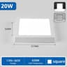 Ultra Thin LED Ceiling Light 110220V Panel Light Round Square Ceiling Lamp Cold White 7