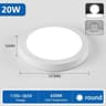 Ultra Thin LED Ceiling Light 110220V Panel Light Round Square Ceiling Lamp Cold White 9