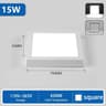 Ultra Thin LED Ceiling Light 110220V Panel Light Round Square Ceiling Lamp Cold White 10