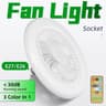 Ceiling Fan Light Socket Mount Remote Control 30W MultiSpeed Living Room Bedroom Kitchen 5