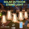 Outdoor Solar String Light IP65 Waterproof E12 Bulb Garden Fairy Lamp Remote Control 11