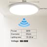 LED Radar Motion Sensor Ceiling Light Sensitive Panel Lamp Hallway Aisle Stair 7