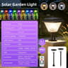 Outdoor Solar LED Column Post Light Dimmable Timed Pillar Lamp Garden Villa Patio 8