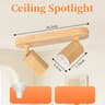 Modern LED Ceiling Spotlight Replaceable Bulb Spot Lamp Surface Mount Living Room Kitchen 6