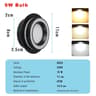 Modern Recessed LED Ceiling Downlight Tricolor Round Panel Light Bathroom Living Room 7