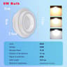 Modern Recessed LED Ceiling Downlight Tricolor Round Panel Light Bathroom Living Room 8
