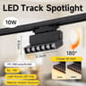 Adjustable Foldable LED Track Spotlight 85 To 265V Rail Lamp 10W 20W Ceiling Fixture Living Room Ga 10