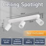 Adjustable LED Ceiling Pendant Spotlight Hanging Chandelier Dining Room Living Space Fixture 20