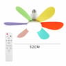Dimmable LED Ceiling Fan Light With Remote Control Screw Base Hanging Fixture 30W 40W AC 85 To 265V 7