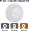 Touch Dimming LED Night Light USB Rechargeable Puck Lamp Wireless Cabinet Wardrobe Staircase Light 7