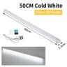 Motion Sensor Wireless LED Night Light USB Rechargeable Cabinet Wardrobe Lamp Under Counter Strip L 9