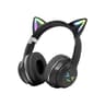 Gradient RGB Cat Ear Wireless Bluetooth Headphones With Mic For Kids Gaming Music 0