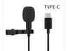Wired Lavalier Microphone USB C Clip On Mic For Android 7