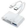 USB C Card Reader CF SD TF Memory Card Adapter For Phones Tablets And Laptops 0