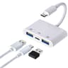 USB C OTG Adapter Card Reader With USB Port And Type C Charging 0