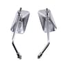 Retro Square Motorcycle Rearview Mirror For Custom Bike Styling 0