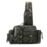 Fishing Tackle Backpack With Rod Holder Two Layer Sling Gear Storage Bag 6