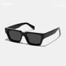 Black Retro Irregular Thick Frame Unisex Fashion Sunglasses 0