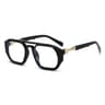 Transparent Square Blue Light Glasses Unisex Computer Eyewear With Clear Polygon Frame 2