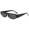 Rectangle Sunglasses Lightweight Chunky Half Frame Retro Sunglasses For Women Men 8