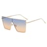 Vintage Steampunk Oversized Gradient Lens Sunglasses For Women 0