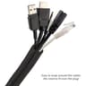 Flexible Split Loom Tube Wire Protector SelfClosed Cable Sleeve Braid For Auto Line Management 5