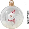 Giant Transparent Inflatable Christmas Ball PVC Christmas Ornaments For Holiday Decor 8