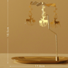 Creative Swing Windmill Tray Rotating Candlestick Scented Candle Romantic Walk Horse Lamp Gift