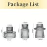 Short Small Glass Taper Candle Holder Set Ribbed Votive Candlestick Holder For Wedding Decor Table  9