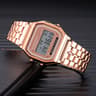 Gold Silver Stainless Steel Digital Watch For Women Business Electronic Wrist Watches 4