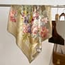 Floral Print Bandana Neck Scarfs Luxury Cotton Headband For Women Soft Handkerchief Hijab Scarf Fas 4