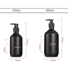 Refillable Shampoo Conditioner Body Lotion Container Matte Black Liquid Soap Dispenser For Hotel Su 7