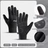 Winter Waterproof Cycling Gloves For Men Outdoor Sports Running Motorcycle Ski Touch Screen Fleece  5
