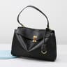 Trendy Luxury Women Messenger Bags Soft Leather Brown Suede Hand Held Totes With Gold Buckle Should 8