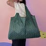 EcoFriendly Foldable Shoulder Bag Large Capacity Reusable Satchel Travel Bag With Printed Design 6