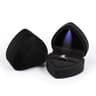 Square Velvet LED Light Ring Box Heart Shaped Jewelry Display Storage Case For Engagement Wedding P 6