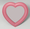 Cute HeartShaped Cosmetic Mirror Elegant Wall Decor For Girls Gift For Women Bedroom Living Room Mi 6