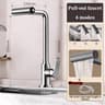 Multifunctional Stainless Steel Kitchen Faucet Pullout Hot And Cold Rotatable Sink Splashproof Hous 6