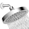 Fully Electroplated Round Booster Shower Head Bathroom Set With Extension Shower Rod For Home Use 6
